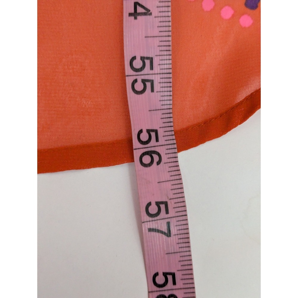 Old Navy Orange Coral Mandala Print V-Neck Spaghetti Strap Maxi Dress M - Picture 9 of 10